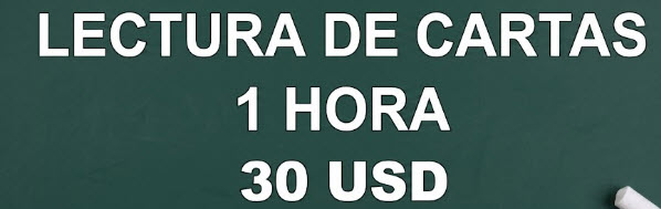 Lectura de 1 Hora (60 minutos) 30 USD