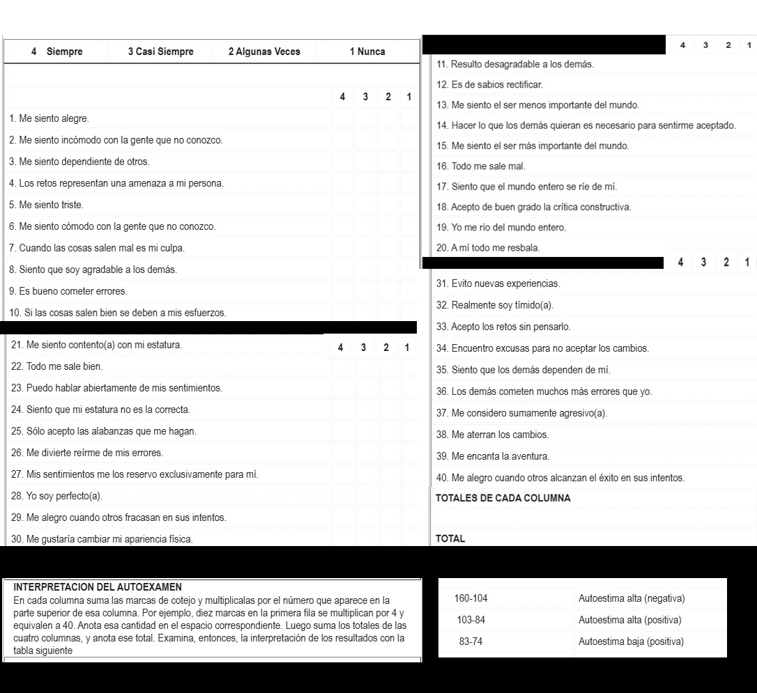 examen de autoayuda