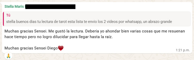 testimonio stella maris argentina lectura de tarot español